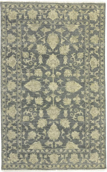 Hand-Knotted Floral Transitional Oriental Rug