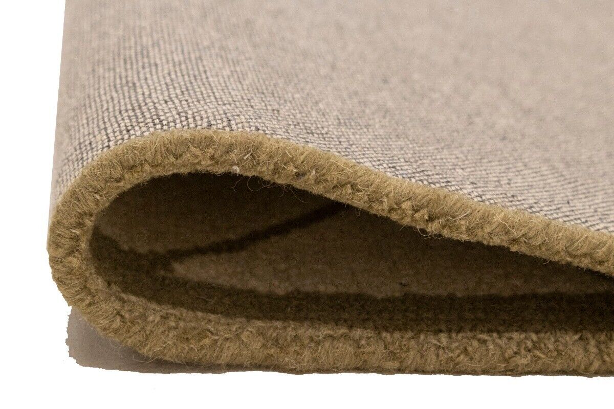 Cream Geometric Design Hand-Tufted Modern Wool