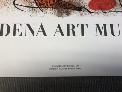 Joan Miro Pasadena Art Museum Exhibition " Lithograph Abstract
