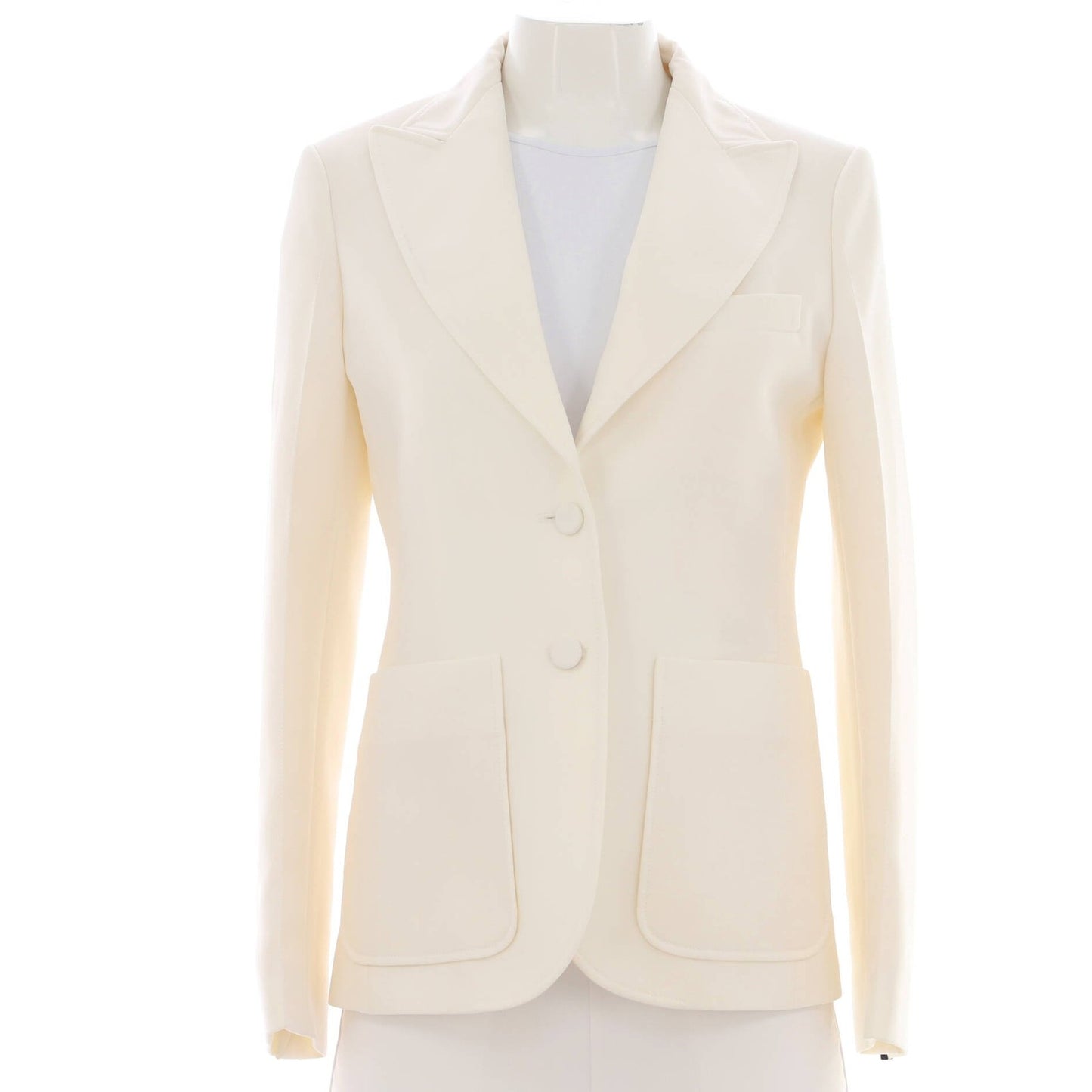 Louis Vuitton Women'S Three Pocket Single Breasted Blazer Polyester Blend