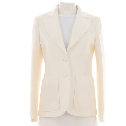 Louis Vuitton Women'S Three Pocket Single Breasted Blazer Polyester Blend