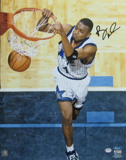 Penny Hardaway Autographed 16X20 Photo Orlando Magic Psa/Dna