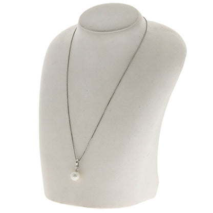 Pearl Pearl Necklace K18 White Gold Pt850 7.4G