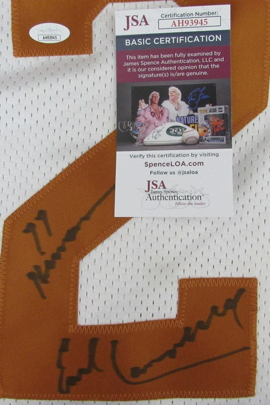 Earl Campbell Hof Autographed/Inscribed Wilson Football Jersey Texas Jsa 183187