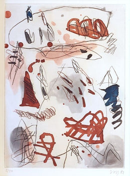Jan Voss (Germany) 1982 Signed Original Etching Print Ed50 Framed