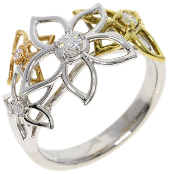 Tasaki   Ring Diamond Flower Motif K18 Yellow