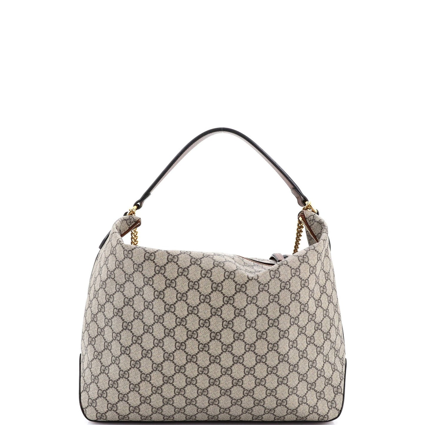 Gucci Chain Hobo Gg Coated Canvas Large