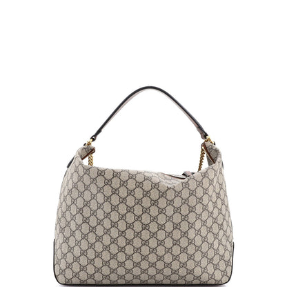 Gucci Chain Hobo Gg Coated Canvas Large