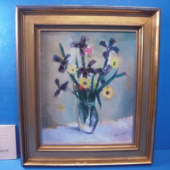 Ricardo Zamorano Original Oil Painting 'Iris And