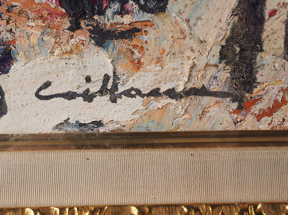 Rodolphe Caillaux (France) - Paris Original Painting Oil On Canvas Signed Framed