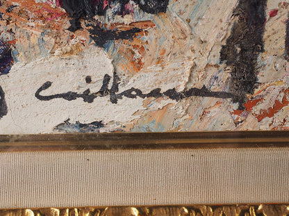 Rodolphe Caillaux (France) - Paris Original Painting Oil On Canvas Signed Framed