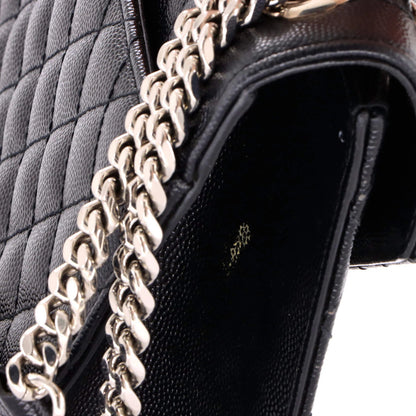 Large Saint Laurent Classic Monogram Envelope Satchel Mixed Matelasse Leather