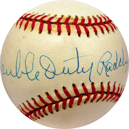 Double Duty Radcliffe Autographed Baseball (Jsa)