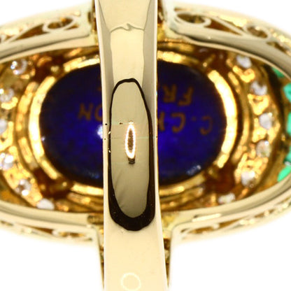 MITSUO KAJI   Ring Emerald Diamond K18 Yellow Gold