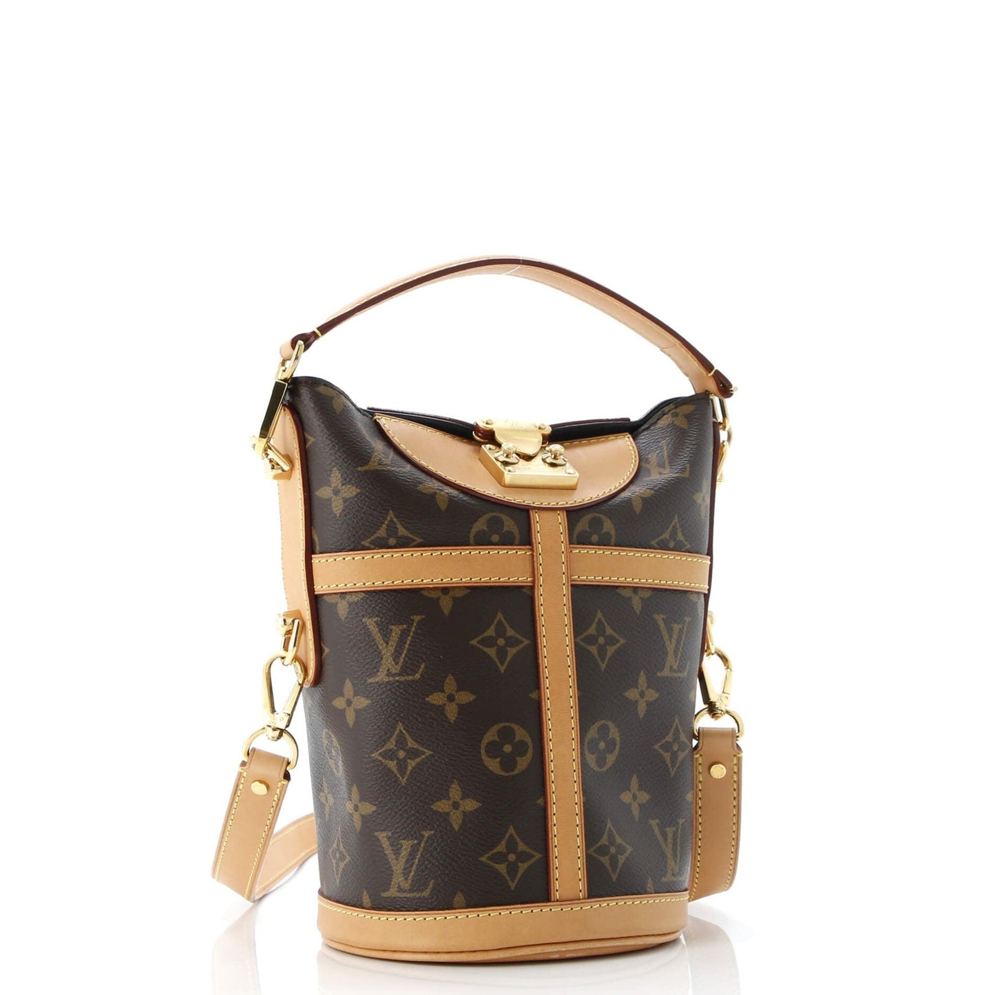Louis Vuitton Duffle Handbag Monogram Canvas