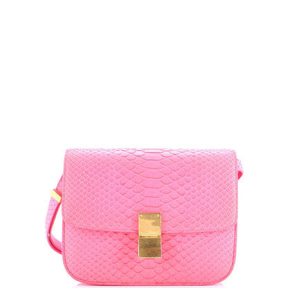 Celine Classic Box Bag Python Medium