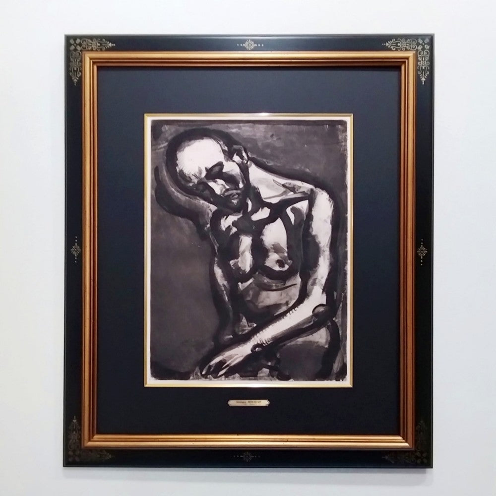 Georges Rouault "Vivre Est Un Dur Mtier"  From Miserere  1922 Etching Ed450