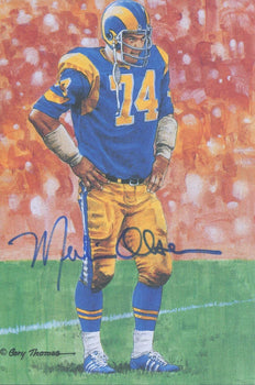 Merlin Olsen 1St Day Cover Envelope (Psa)