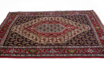 4X6 Ft Handmade Vintage Tribal Geometric Wool