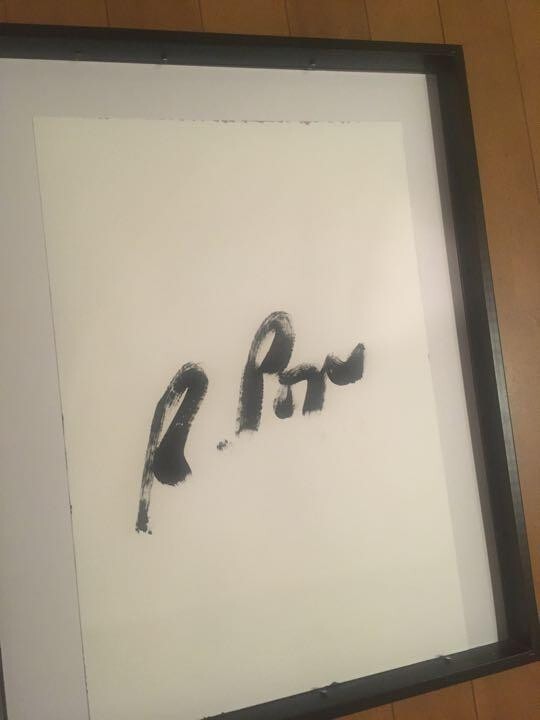 RUSS POPE Original drawing, framed and autographed