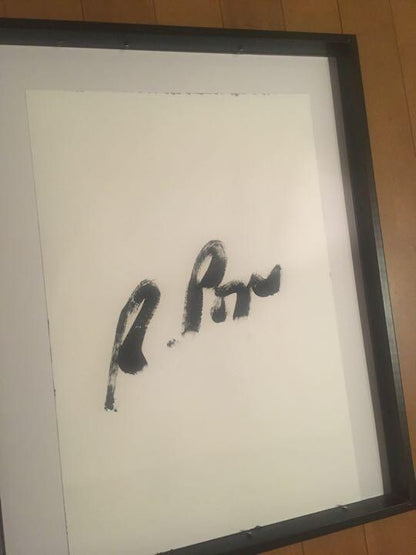 RUSS POPE Original drawing, framed and autographed
