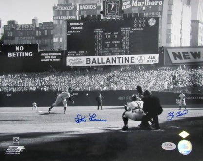 Yogi Berra/Don Larsen Dual-Signed 11X14 Photo Yankees Perfect Game Psa/Dna 94000