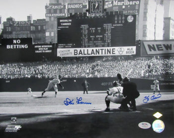 Yogi Berra/Don Larsen Dual-Signed 11X14 Photo Yankees Perfect Game Psa/Dna 94000