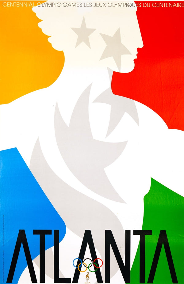 Official Poster Primo Angeli Original Atlanta Olympics 1996