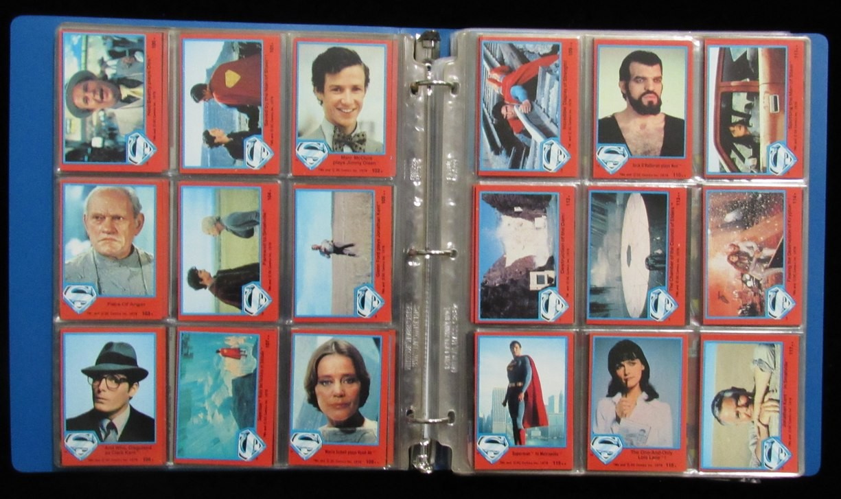 1978-83 Dc Comics Superman Movie Complete 352 Card Set With 72 Stickers 197524