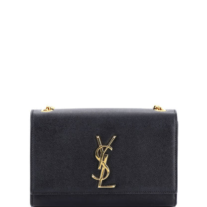 Saint Laurent Classic Monogram Crossbody Bag Grainy Leather Small
