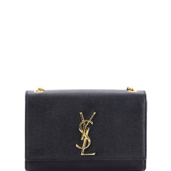 Saint Laurent Classic Monogram Crossbody Bag Grainy Leather Small