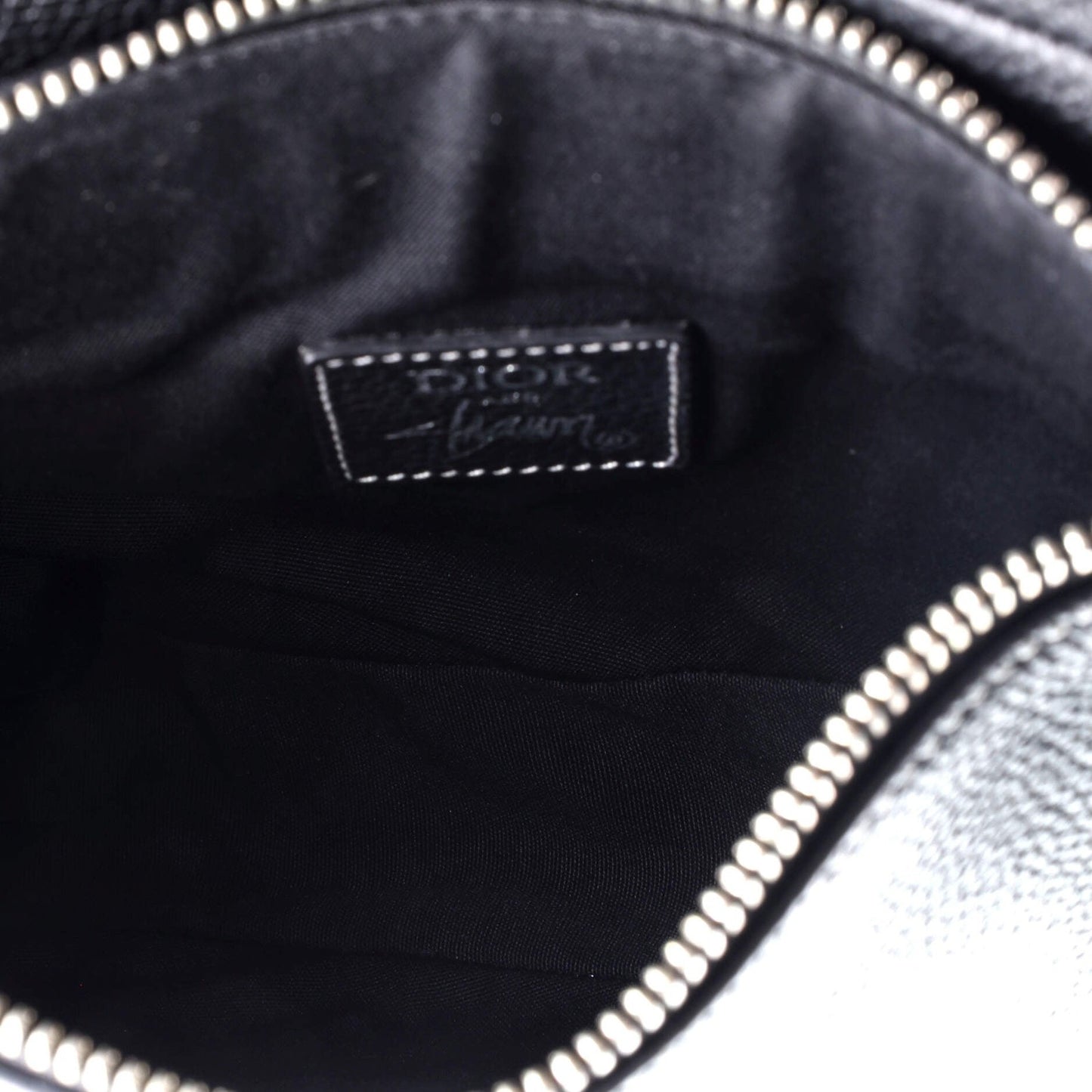 Christian Dior Shawn Stussy Saddle Crossbody Bag Leather With Applique