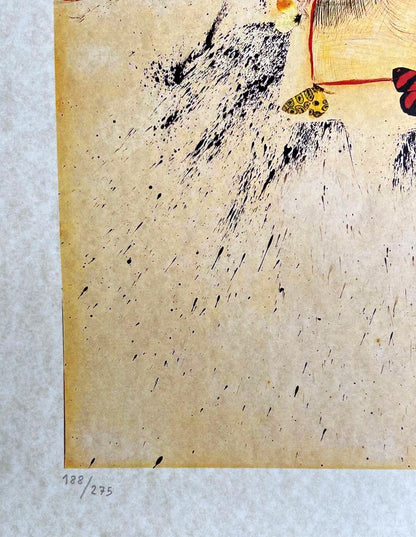 Salvador Dal Lithograph Coa Signed Numbered By