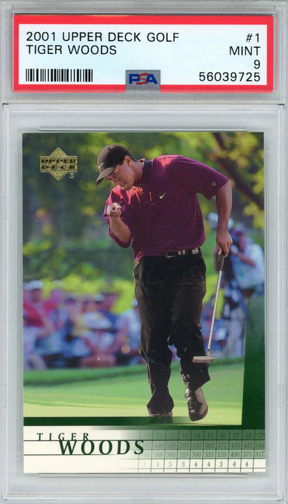 Tiger Woods 2001 Upper Deck Card #1 (Psa)