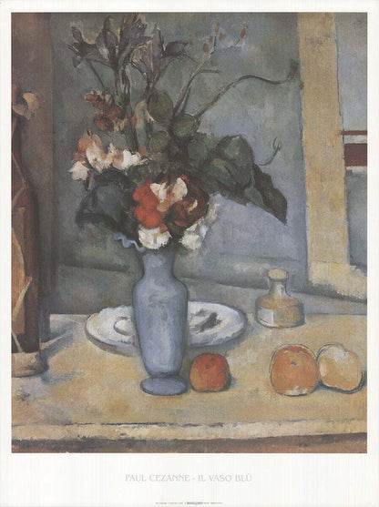 Paul Cezanne The Blue Vase " Offset Lithograph Impressionism