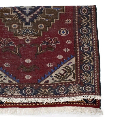 Hand-Knotted Geometric Tribal Oriental Area Rug