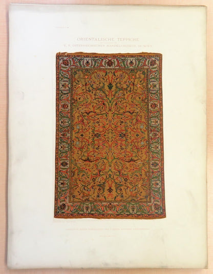 'Orientalische Teppiche' (2 Vols.) - Antique Oriental Carpet Catalog 1892 Rare