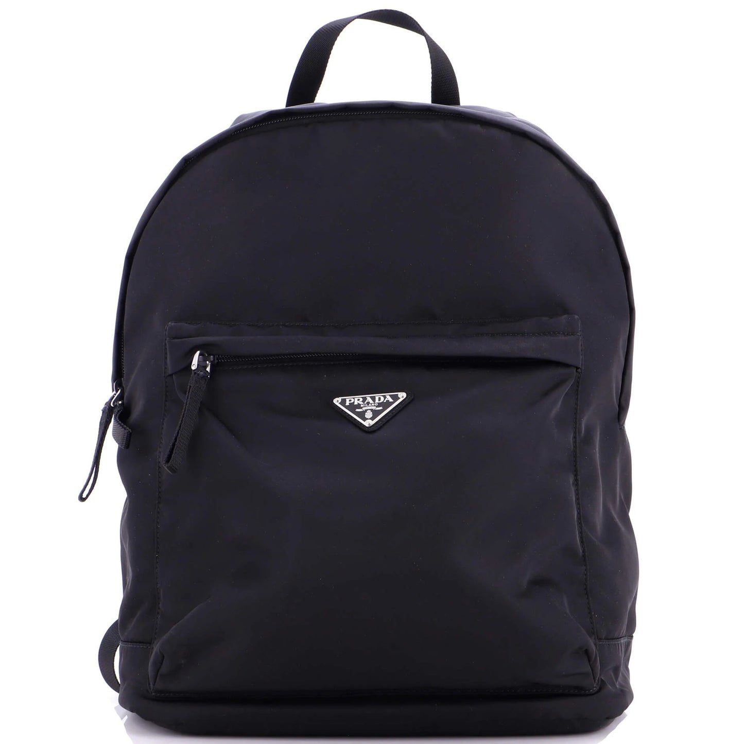 Prada Front Pocket Zip Backpack Tessuto Large
