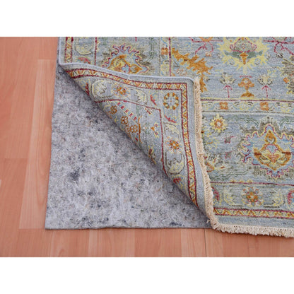 8'X10' Gray 100% Wool Hand Knotted Sultanabad Reimagined Oriental Rug