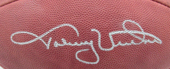 Johnny Unitas Hof Signed/Auto Wilson Nfl Football
