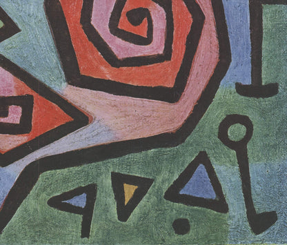 Paul Klee Heroic Roses " Offset Lithograph Modernism
