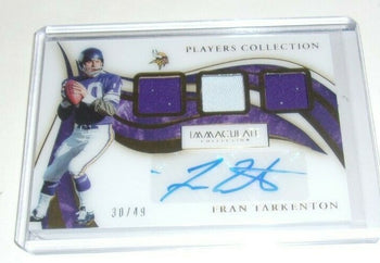 Fran Tarkenton 2020 Immaculate Game  Triple