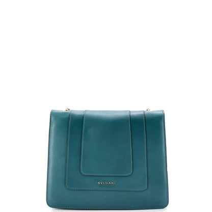 Bvlgari Serpenti Forever Square Shoulder Bag Leather Medium