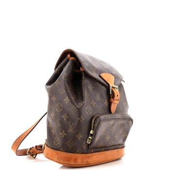Louis Vuitton Vintage Montsouris Backpack Monogram Canvas Mm
