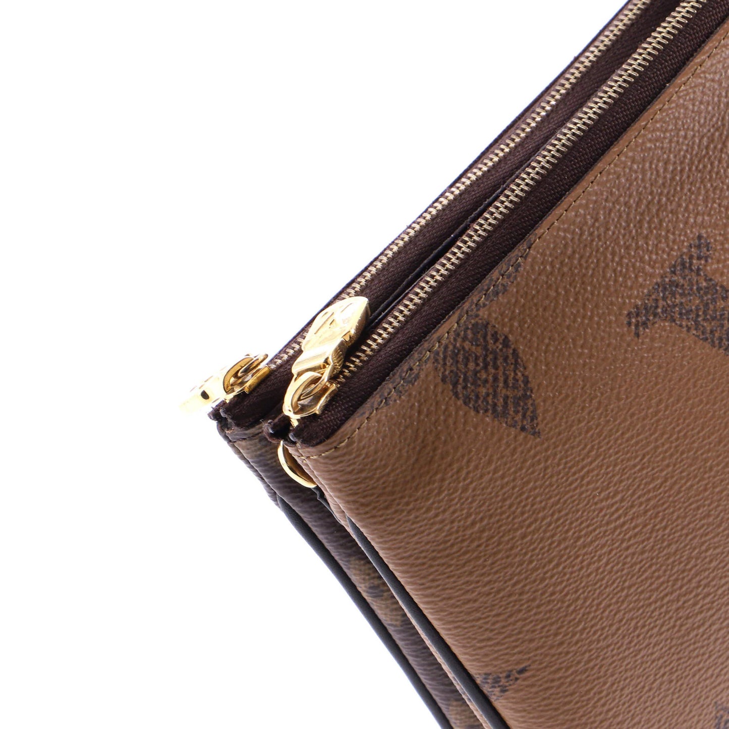 Louis Vuitton Double Zip Pochette Reverse Monogram Giant