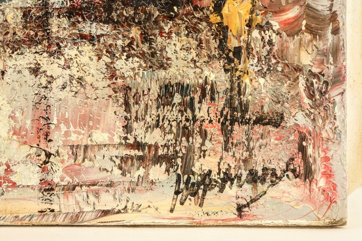 Hopmans (Netherlands) Original Oil Painting "Arc De Triomphe, Paris" Signed F20