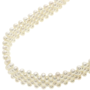 Freshwater Pearl Pearl Necklace Silver  29.7g