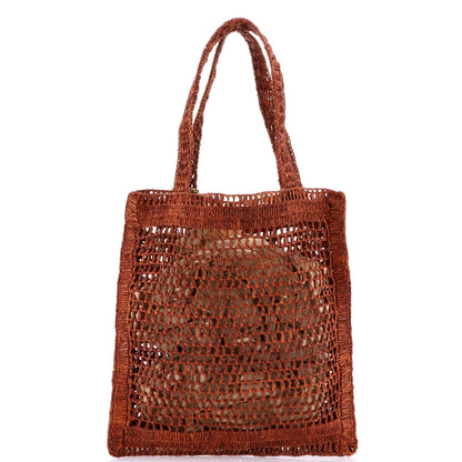 Chloe Summer Banana Tote Woven Raffia