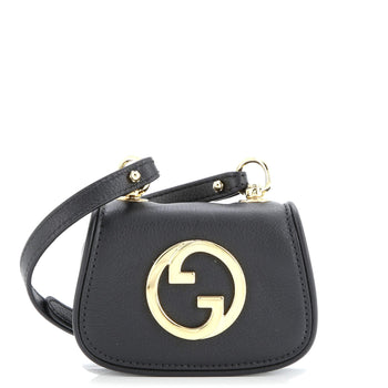 Gucci Blondie Nm Card Case Wallet With Strap Leather