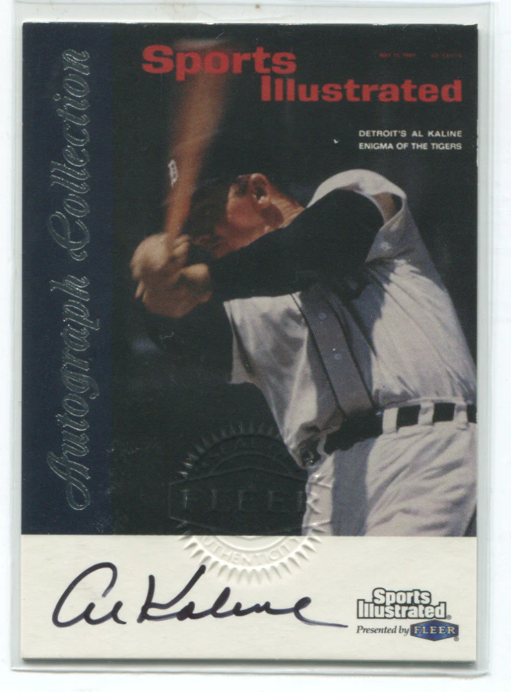 1999 Fleer Sports Ilustrated Autograph Collection Al Kaline Card